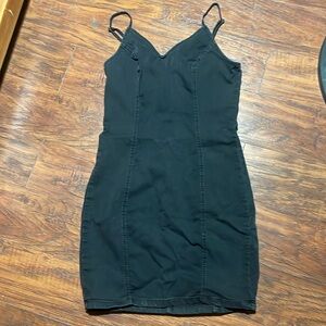 Haute Monde - Black Denim Mini Dress